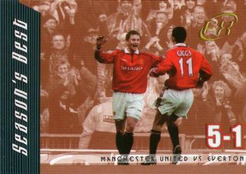 2001 Futera Manchester United FX #46 Manchester United vs Everton Front