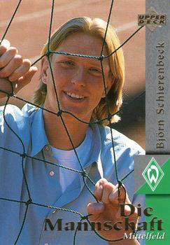 1997 Upper Deck Werder Bremen Box Set #14 Björn Schierenbeck Front