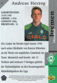 1997 Upper Deck Werder Bremen Box Set #2 Andreas Herzog Back