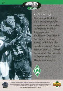 1997 Upper Deck Werder Bremen Box Set #37 Erinnerung Back
