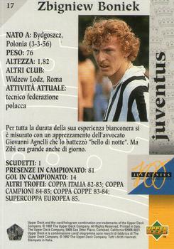 1997 Upper Deck Juventus Box Set #17 Zbigniew Boniek Back