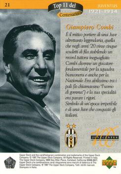 1997 Upper Deck Juventus Box Set #21 Giampiero Combi Back