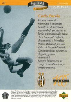 1997 Upper Deck Juventus Box Set #25 Carlo Parola Back