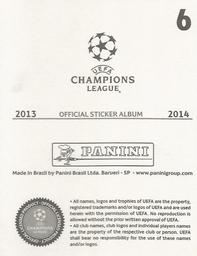 2013-14 Panini UEFA Champions League Stickers #6 2014 Final Logo - Trophy Back