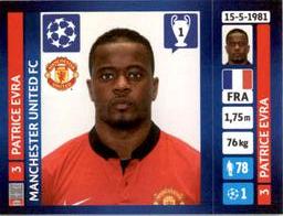2013-14 Panini UEFA Champions League Stickers #13 Patrice Evra Front
