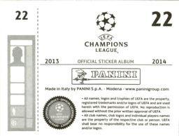 2013-14 Panini UEFA Champions League Stickers #22 Antonio Valencia Back