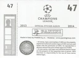 2013-14 Panini UEFA Champions League Stickers #47 Philipp Wollscheid Back