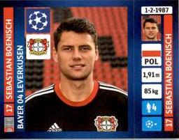 2013-14 Panini UEFA Champions League Stickers #49 Sebastian Boenisch Front