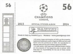 2013-14 Panini UEFA Champions League Stickers #56 Giulio Donati Back