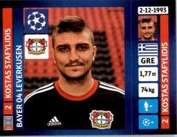 2013-14 Panini UEFA Champions League Stickers #57 Kostas Stafylidis Front