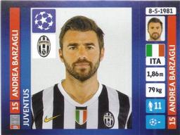 2013-14 Panini UEFA Champions League Stickers #100 Andrea Barzagli Front