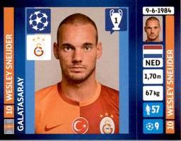 2013-14 Panini UEFA Champions League Stickers #124 Wesley Sneijder Front