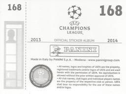 2013-14 Panini UEFA Champions League Stickers #168 Miralem Sulejmani Back