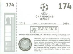 2013-14 Panini UEFA Champions League Stickers #174 Marquinhos Back
