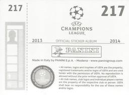 2013-14 Panini UEFA Champions League Stickers #217 Matias Suarez Back