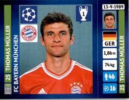 2013-14 Panini UEFA Champions League Stickers #232 Thomas Muller Front