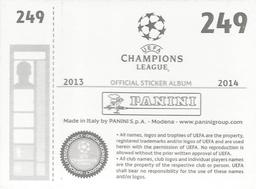 2013-14 Panini UEFA Champions League Stickers #249 Pontus Wernbloom Back