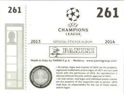 2013-14 Panini UEFA Champions League Stickers #261 Joe Hart Back