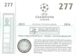 2013-14 Panini UEFA Champions League Stickers #277 Edin Dzeko Back