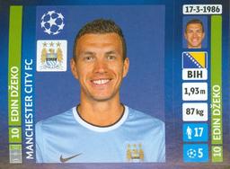2013-14 Panini UEFA Champions League Stickers #277 Edin Dzeko Front