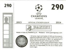 2013-14 Panini UEFA Champions League Stickers #290 Roman Hubnik Back