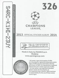 2013-14 Panini UEFA Champions League Stickers #326 Alexandru Bourceanu Back