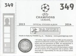 2013-14 Panini UEFA Champions League Stickers #349 Felipe Santana Back