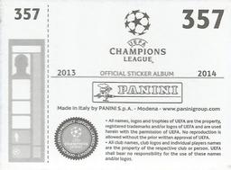 2013-14 Panini UEFA Champions League Stickers #357 Klaas-Jan Huntelaar Back