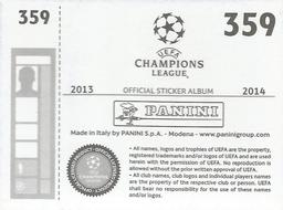 2013-14 Panini UEFA Champions League Stickers #359 Dennis Aogo Back