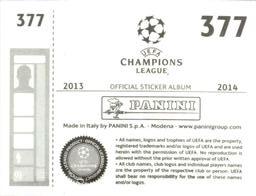 2013-14 Panini UEFA Champions League Stickers #377 Philipp Degen Back