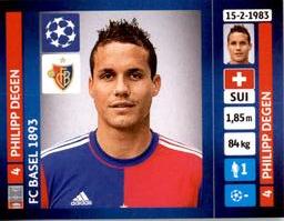 2013-14 Panini UEFA Champions League Stickers #377 Philipp Degen Front