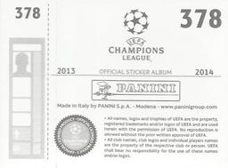 2013-14 Panini UEFA Champions League Stickers #378 Mohamed Elneny Back