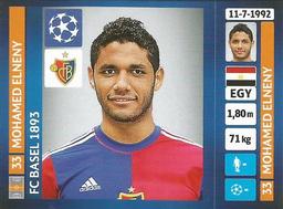 2013-14 Panini UEFA Champions League Stickers #378 Mohamed Elneny Front