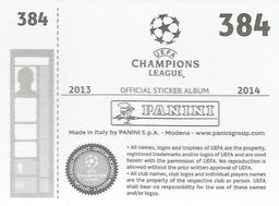 2013-14 Panini UEFA Champions League Stickers #384 Daniel Georgievski Back