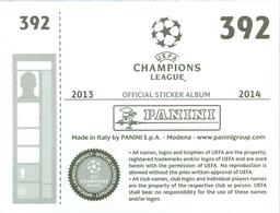 2013-14 Panini UEFA Champions League Stickers #392 Cristian Tanase Back