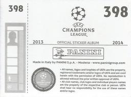 2013-14 Panini UEFA Champions League Stickers #398 Gabriel Iancu Back