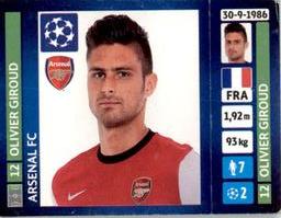 2013-14 Panini UEFA Champions League Stickers #410 Olivier Giroud Front