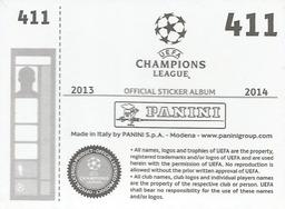 2013-14 Panini UEFA Champions League Stickers #411 Mesut Ozil Back