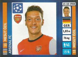 2013-14 Panini UEFA Champions League Stickers #411 Mesut Ozil Front