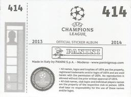 2013-14 Panini UEFA Champions League Stickers #414 Mikel Arteta Back
