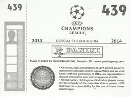 2013-14 Panini UEFA Champions League Stickers #439 Neven Subotic Back