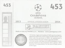 2013-14 Panini UEFA Champions League Stickers #453 Pierre-Emerick Aubameyang Back