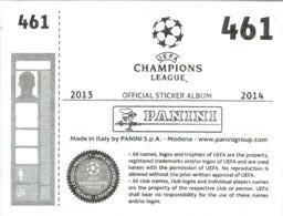 2013-14 Panini UEFA Champions League Stickers #461 Valon Behrami Back