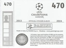 2013-14 Panini UEFA Champions League Stickers #470 Goran Pandev Back