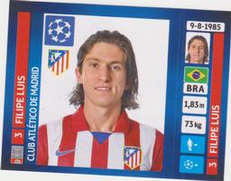 2013-14 Panini UEFA Champions League Stickers #495 Filipe Luis Front