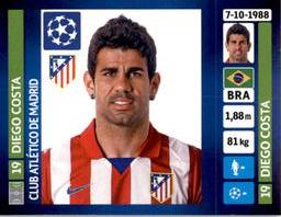 2013-14 Panini UEFA Champions League Stickers #500 Diego Costa Front