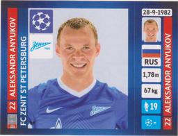 2013-14 Panini UEFA Champions League Stickers #510 Aleksandr Anyukov Front