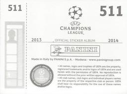 2013-14 Panini UEFA Champions League Stickers #511 Luis Neto Back