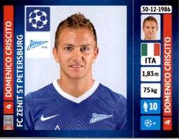 2013-14 Panini UEFA Champions League Stickers #521 Domenico Criscito Front