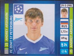 2013-14 Panini UEFA Champions League Stickers #524 Andrey Arshavin Front